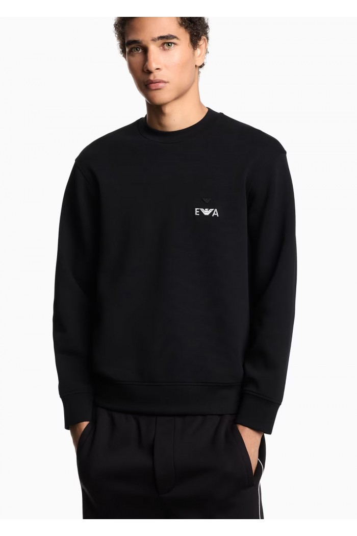  jersey sweatshirt with super-embossed EA embroidery