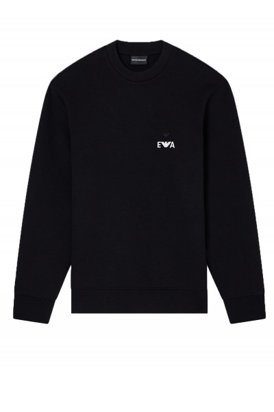  jersey sweatshirt with super-embossed EA embroidery
