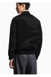 Reversible nylon blouson with flocked logo lettering
