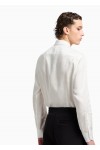Jacquard Lyocell shirt with all-over eagles