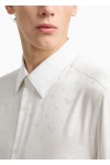 Jacquard Lyocell shirt with all-over eagles