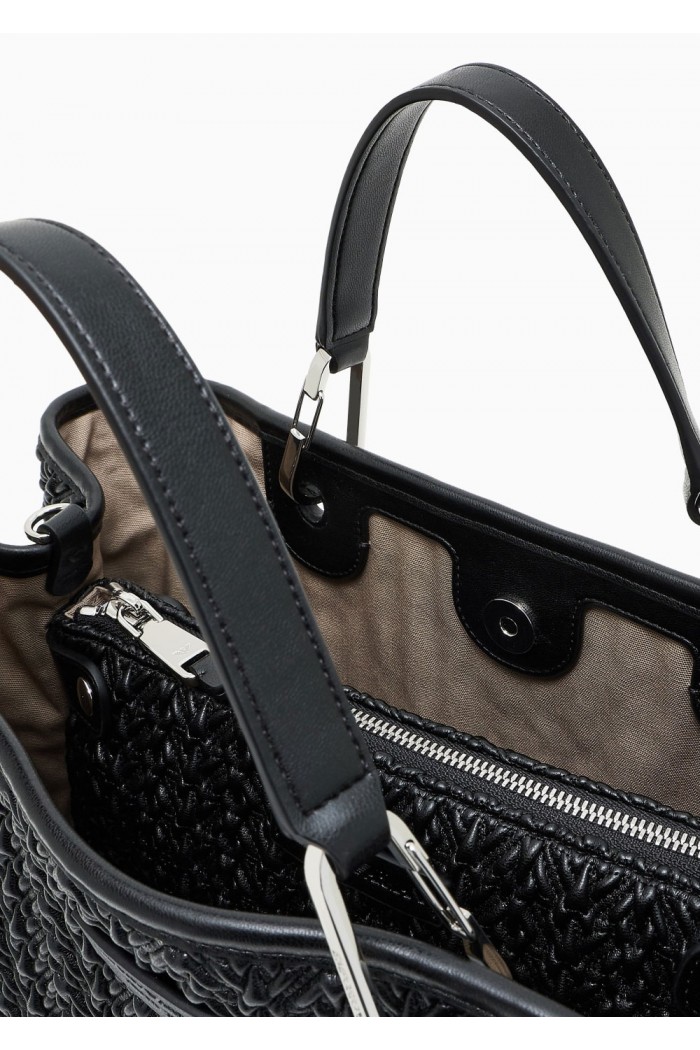Quilted-effect medium MyEA shopper bag