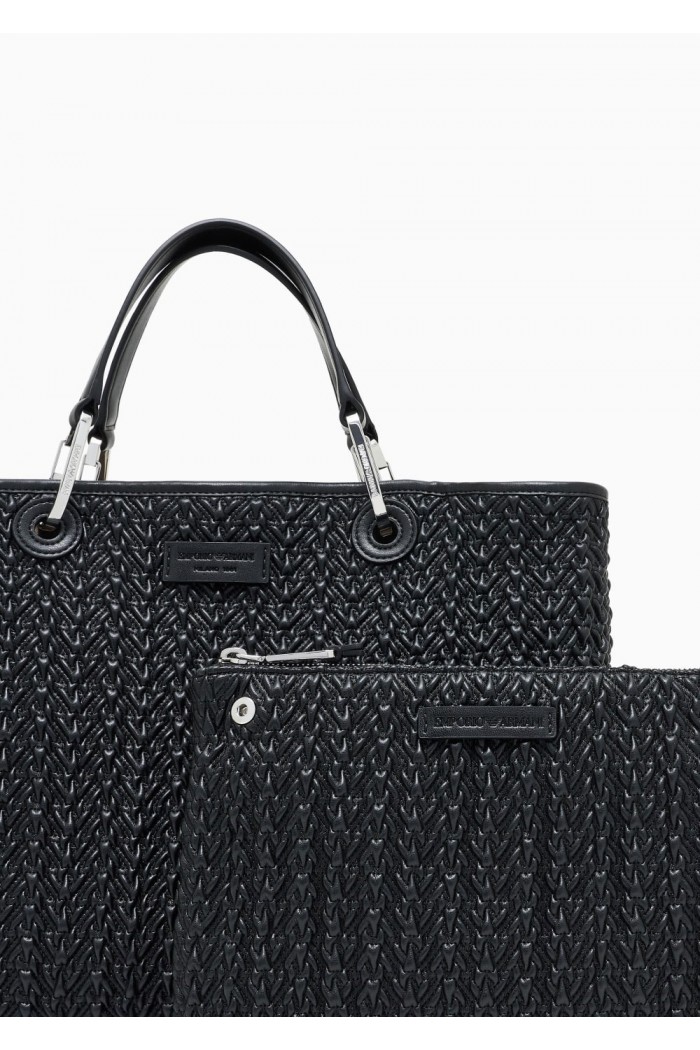 Quilted-effect medium MyEA shopper bag