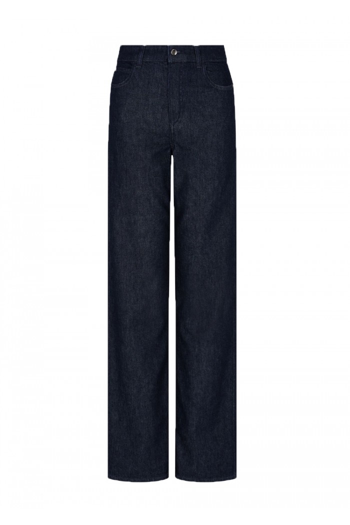 J4B Mid high-rise straight-leg jeans 