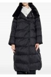  water-repellent recycled-nylon reversible long down jacket