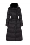  water-repellent recycled-nylon reversible long down jacket