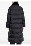  water-repellent recycled-nylon reversible long down jacket