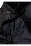  water-repellent recycled-nylon reversible long down jacket