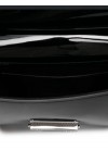 patent-leather flap bag