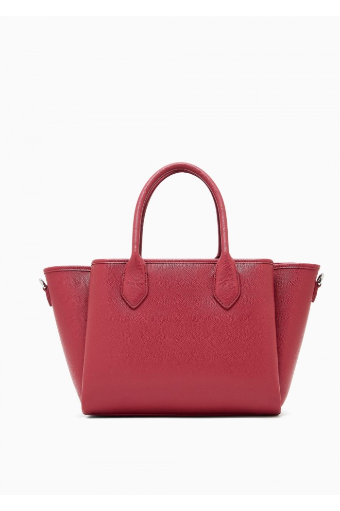 Medium shopper bag with palmellato finish