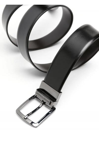 Reversible leather belt