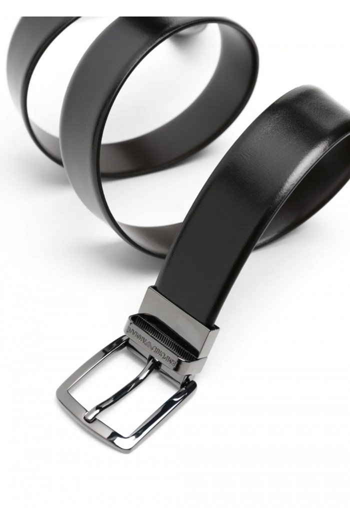 Reversible leather belt