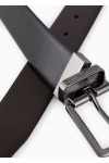 Reversible leather belt