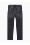 Slim-fit denim jeans with five pockets and a used look