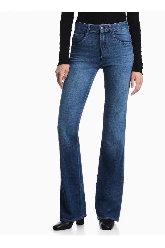 Five-pocket jeans in comfort denim with a faded finish