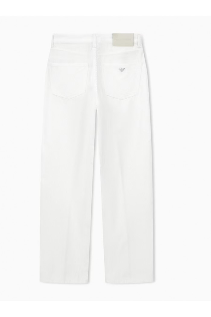 Five-pocket trousers garment-dyed corduroy regular fit