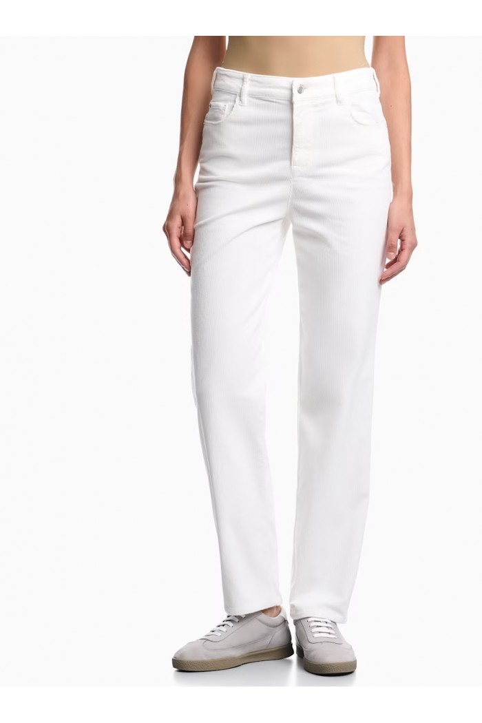 Five-pocket trousers garment-dyed corduroy regular fit