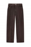 Five-pocket trousers garment-dyed corduroy regular fit