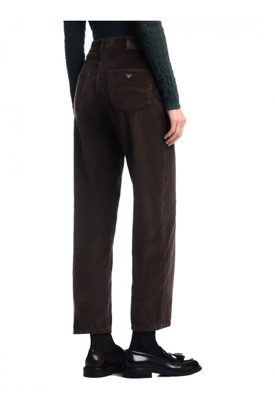Five-pocket trousers garment-dyed corduroy regular fit