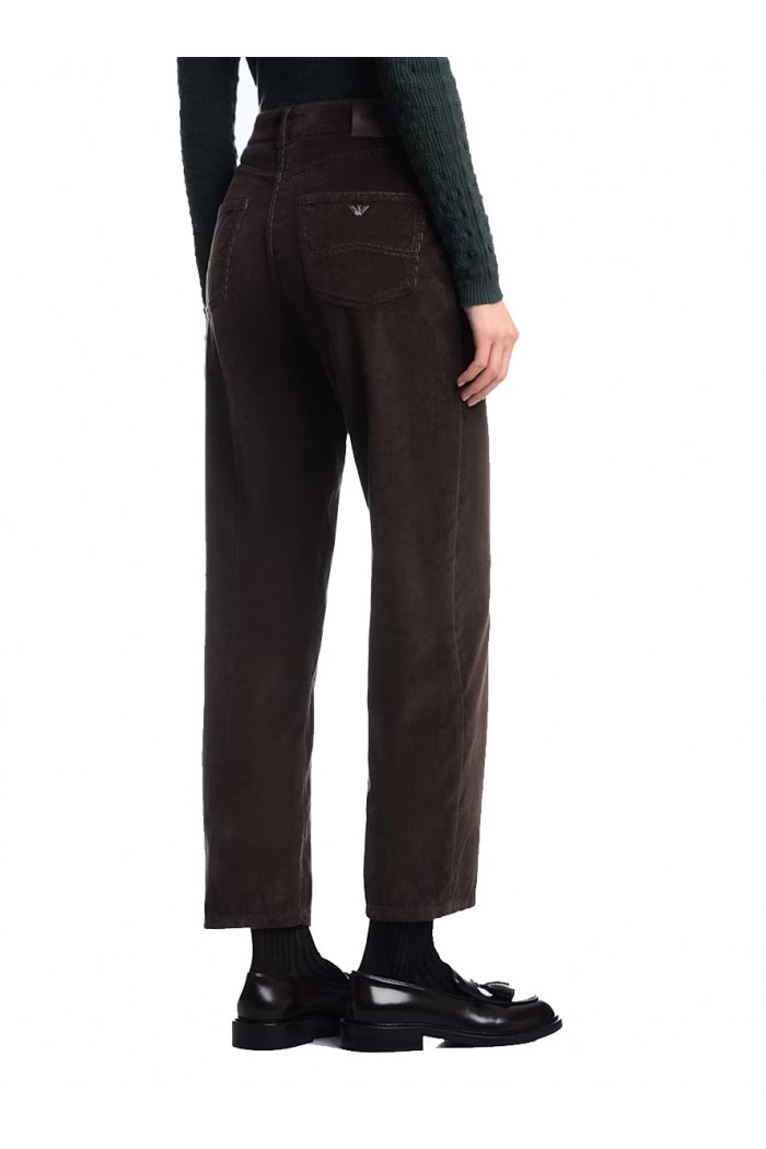 Five-pocket trousers garment-dyed corduroy regular fit