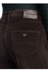 Five-pocket trousers garment-dyed corduroy regular fit