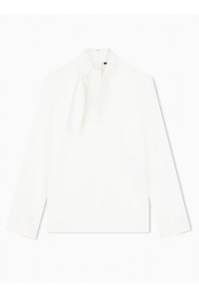 Unlined shirt in techno twill with back zipper and hook