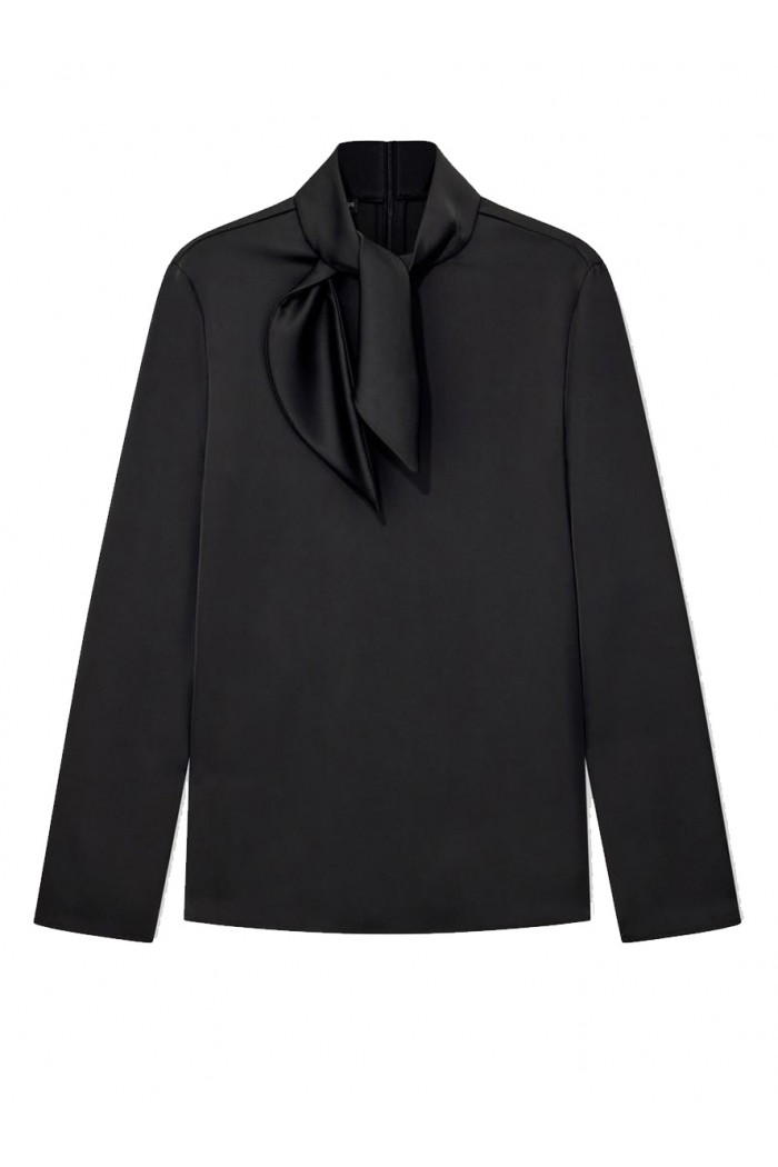 Unlined shirt in techno twill with back zipper and hook