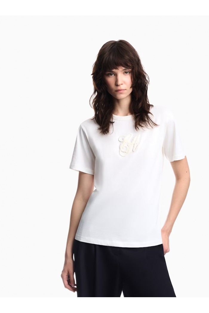 Supima jersey T-shirt with Signature Capsule logo embroidery
