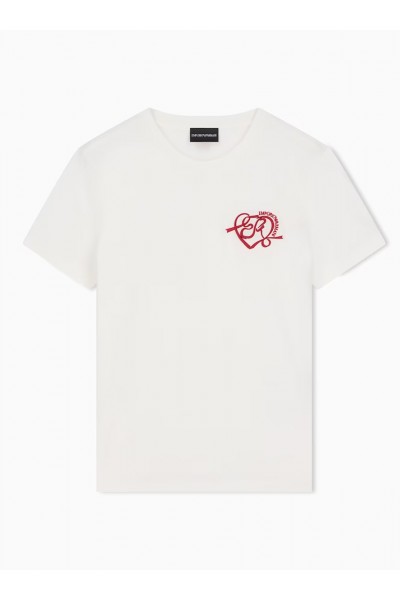 Slim fit T-shirt in mercerized jersey Valentine's day Capsule