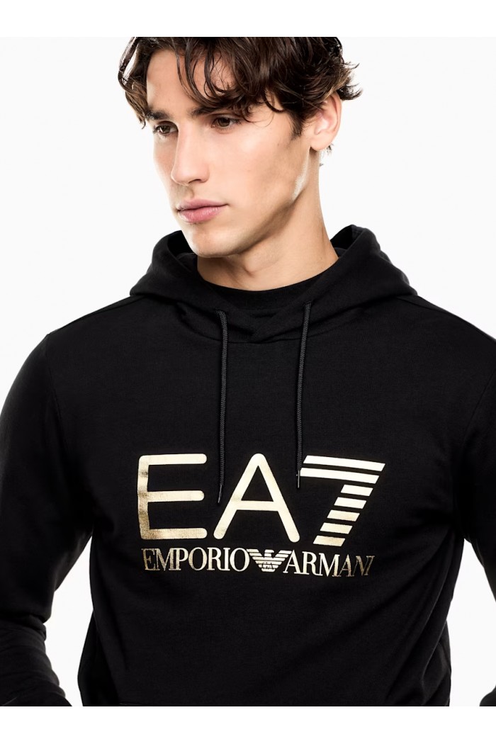 Slim fit hoodie Core Identity in cotton with big logo
