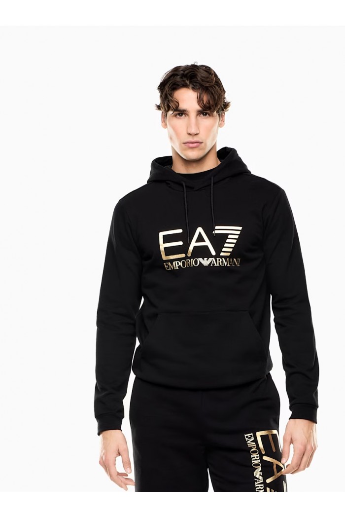 Slim fit hoodie Core Identity in cotton with big logo