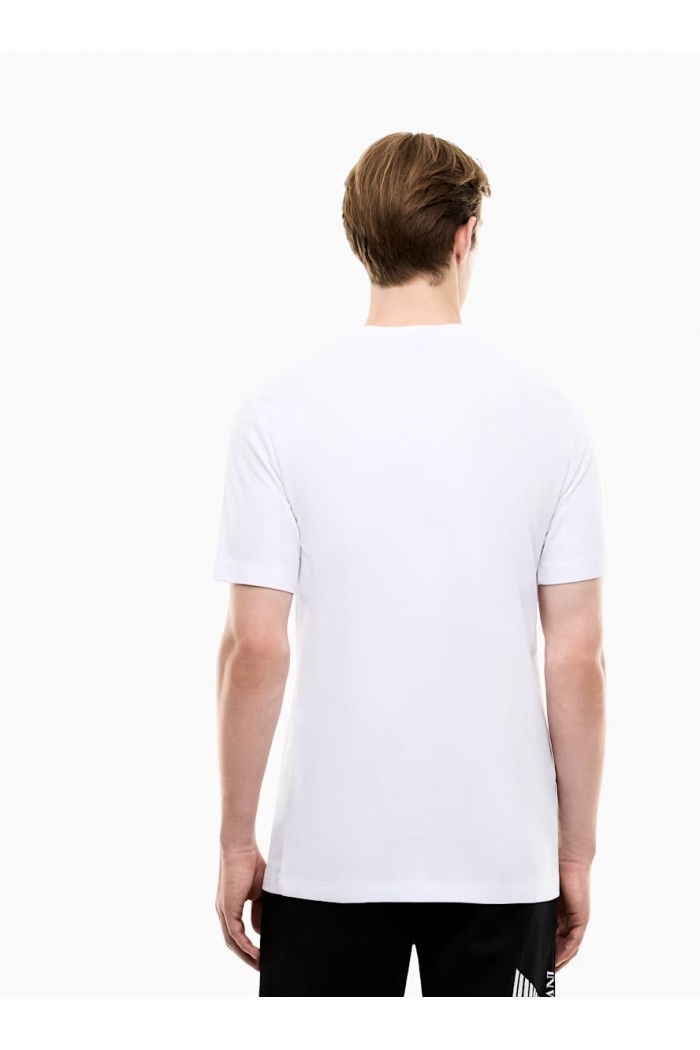 Regular fit t-shirt Premium Label in viscose with logo