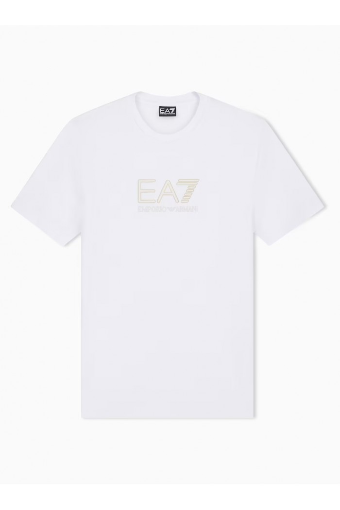 Regular fit t-shirt Premium Label in viscose with logo