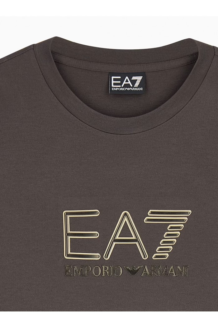 Regular fit t-shirt Premium Label in viscose with logo