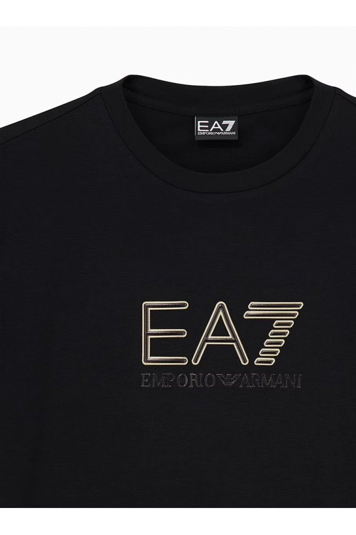 Regular fit t-shirt Premium Label in viscose with logo