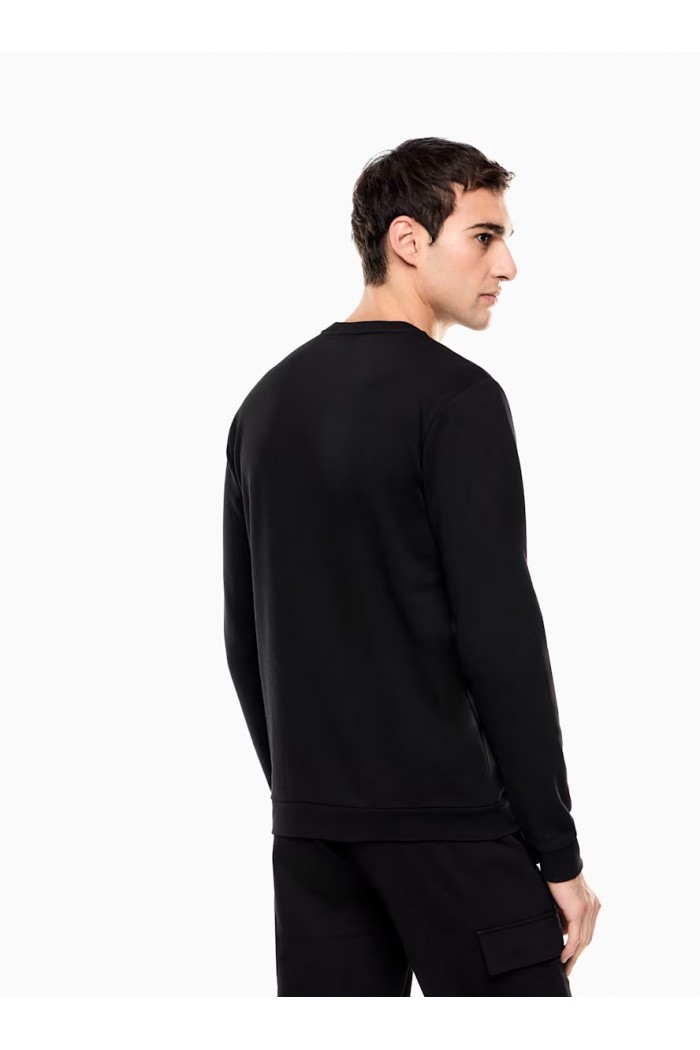 Slim sweatshirt Core Identity in cotton jersey with logo