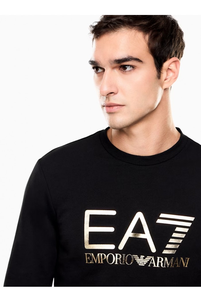 Slim sweatshirt Core Identity in cotton jersey with logo