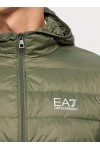 down jacket with fixed hood Core Identity
