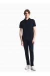 Slim-fit five-pocket denim jeans with contrast stitching