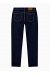 Slim-fit five-pocket denim jeans with contrast stitching