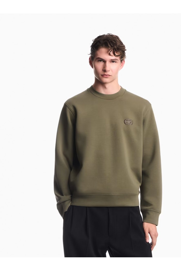 Sweatshirt Essential in cotton double jersey