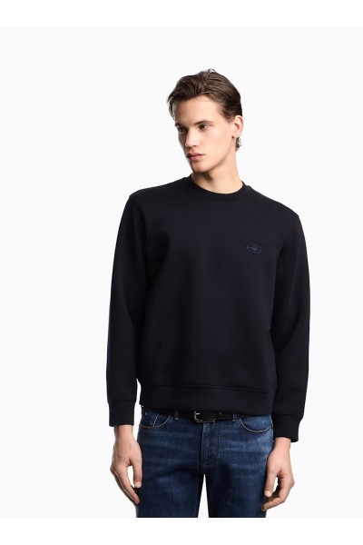 Sweatshirt Essential in cotton double jersey