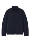 Nylon down jacket with zip and chevron quilting Essential