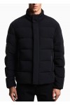 Water-repellent quilted nylon spandex down jacket