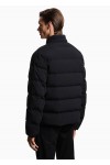 Water-repellent quilted nylon spandex down jacket