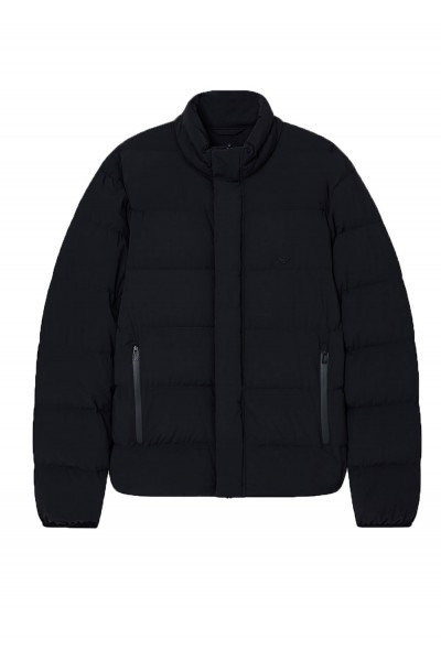 Water-repellent quilted nylon spandex down jacket