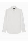 Shirt in allover print cotton satin with regular fit Shirt in allover print cotton satin with regular fit