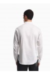Shirt in allover print cotton satin with regular fit Shirt in allover print cotton satin with regular fit
