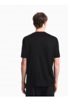Lyocell blend jersey T-shirt with graffiti eagle logo