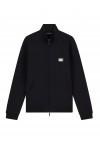 Full-zip sweatshirt in modal jersey with logo plaque Full-zip sweatshirt in modal jersey with logo plaque